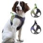 Reflective Puppy Harness, Small Dog Harness Adjustable Escape Proof Vest, Soft Mesh Padded Safety Pet Vest for Walking Training Running, Suitable for Small Medium Dog Kitten Cats