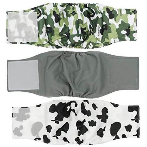 Cilkus Washable Male Dog Diapers - 2020 Male Dog Belly Wrap, Soft and Comfortable, Adjustable, Reusable Belly Bands (M-1（13''-16'' Waist）, Fashion Set)