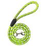 Zelten Dog Leash Harness Adjustable & Durable Leash Set & Heavy Duty Reflector Dog Leash Collar for Small, Medium and Large Dog, Perfect for Daily Training Walking Running (L, Green)