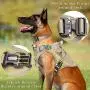 WINSEE Tactical Dog Backpack, Saddle Bag with Harness and Collar, Rucksack with 3X Metal Buckle, Working Pet MOLLE Vest with Handle & Loop Panel, No Pull Training Military Harness with Leash Clip