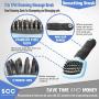 Premium Dog Brush & Curry Grooming Comb very Gentle Soothing and Massaging for Dogs, Cats with Short or Long Hair | Soft Rubber Bristles Shedding/Washing Brush Gently Removes Loose & Shed Fur.