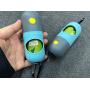 Set of 2 Portable LED Flashlight Dog Poop Bag Dispenser Dog Poop Bag Holder for Dog Poop Bags Dog Waste Bags with 1 Roll Lavender Poop Bags
