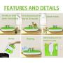 TOPRADE Pee Pad Intelligent Training Tray Indoor Dog Toilet for Peeing Puppies, Odor-Free, No More Costly Paper Urine Pads