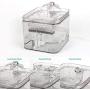 Dog Cat Water Fountain, 3 Outlet Mode Automatic Pet Water Fountain Transparent Design Automatic Pet Waterer with Six-Fold Filter (3L)