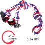 Youngever 3.5 Feet Dog Rope Toys for Aggressive Chewers, Tough Rope Chew Toys for XL, Large and Medium Dog, Indestructible Cotton Rope for Large Breed Dog Tug War Teeth Cleaning