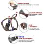 PET ARTIST Leather Large Dog Harness Heavy Duty Vest Thick Soft for Big Medium Breed Dogs Brown