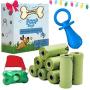 Woofprize 120 dog poop bags + dispenser with leash clip + a doggy chew toy. Strong lemon-scented, Leak-proof, eco friendly , biodegradable pet poo waste bags; 8 rolls/box, 15 poopy bags/roll, each doggie bag is 13 x 9 inch Woofprize 120 dog poop bags + dispenser with leash clip + a doggy chew toy. Strong lemon-scented, Leak-proof, eco friendly , biodegradable pet poo waste bags; 8 rolls/box, 15 poopy bags/roll, each doggie bag is 13 x 9 inch