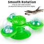 ECOSCO Windmill Cat Toy Interactive Stick Cat Toy Turntable Cat Toy with Suction Cup,Pet Interactive Puzzle Training Turntable Teasing Toys
