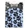 Bone Dry Dog Microfiber Drying Towel Blue w/Dark Blue Paw Prints Bone Dry Dog Microfiber Drying Towel Blue w/Dark Blue Paw Prints