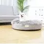 Ushang Pet Premium Faux Long Fur Calming Cuddler Orthopedic Round Dog Sofa Bed, Self-Warming Shag Dog Cushion Donut Bed for Medium & Large Dog (Large 36 inch, Gray) Ushang Pet Premium Faux Long Fur Calming Cuddler Orthopedic Round Dog Sofa Bed, Self-Warming Shag Dog Cushion Donut Bed for Medium & Large Dog (Large 36 inch, Gray)