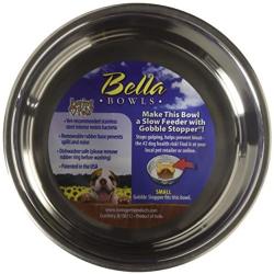 Loving Pets Metallic Bella Bowl, Small, Grape