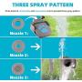 Dog Water Fountain Step On Dog Sprinkler Toy, Easy Paw Activated Drinking Pet Dispenser with 3-Pattern Spray Modes for Small Medium Large Dogs Happiness and Fun, Including 9.8ft Hose & 2-Way Splitter