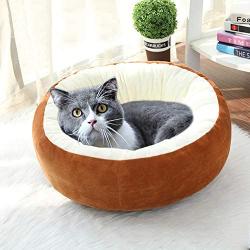 ZZK Small Round, Medium-Sized pet Cats and Dogs pad Four Seasons General Autumn and Winter Warm pet Dogs and Cats Bed