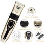 WIVIC Dog Clippers, Low Noise Dogs Grooming Clippers USB Rechargeable Pet Grooming Tool Professional Dog Hair Trimmer with Comb Guides Scissors Nail Kits for Dogs Cats & Other