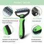 Youmi Dog Cat Grooming Rake, Untangle Brush for Dogs, 2 Sided Undercoat Rake for Dog& Cat-Effective Dematting Comb-9+17 Rounded Teeth Safe for Mats & Tangles Removing, Effective Brush Tool