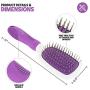 Stainless Steel Grooming Brush for Dogs - Ever Gentle Slicker Brush with Rubber Handle and Hook