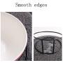JUILE YUAN Elevated Cat Bowl - Ceramic Tilted Elevated Raised Pet Dish with Metal Stand, Tall Cat Bowls for Food and Water,Anti Vomiting, Whisker Fatigue, Dishwasher Safe, Protect Dog and cat Spine