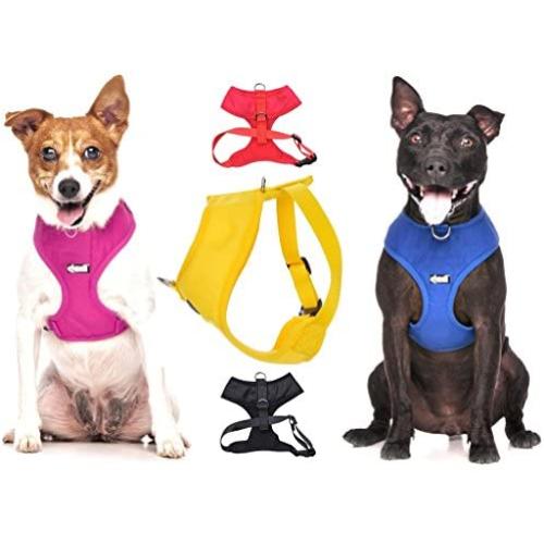 Dexil Elite Range Luxury Padded Waterproof Adjustable Back and Front Ring Non-Pull Pet Dog Vest Harness XSmall Small Medium Large