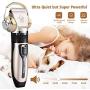 RUIJIA Dog Clippers,Dog Grooming Kit USB Rechargeable Pet Clippers,Professional Dog Trimmer Electric Hair Clippers for Thick Coats Dogs Cats Pets