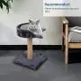 TunTenDo Cat Climbing Frame Solid Wood sisal Small Pillar cat Tree cat Supplies Tease Cats wear-Resisting Jumping Toy Manufacturers spot