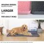 HYERSPACE Integrated Dog Puppy Toilet 17.7”x16.5” Potty Tray Training Pads Holder Enlarged Size by Seamless Splicing Design for Large and Small Dogs Urine and Poop Collection Easy to Train and Clean