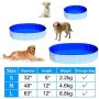 Banfeng Foldable Dog Swimming Pool Hard Plastic Collapsible Bathing Tub Kiddie Baby Pool for Dogs Cats and Kids