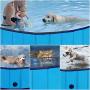XKISS Foldable Dog Bath Pool (63 inch Collapsible Dog Pool for Dogs Cats and Kids