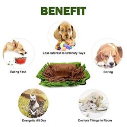 Tylu Dog Snuffle Mat Durable Washable Dog Cat Slow Feeding Mat for Distracting Smell Training Foraging Dog Puzzle Toys