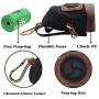 bellerata Poop Bag Holder for Leash with One Free Roll of Compostable Poop Bag, Cute Backpack Shape Dog Poop Bag Dispenser, Canvas with PU Leather & Metal Carabiner Clip
