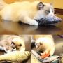 Cat Catnip Toys, 4 Pack Cat Fish Shape Interactive Toy, Simulation Plush Doll Toys, Pets Pillow Chew Bite Kick Supplies for Cat Pet Kitties Baby cat