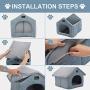WANTRYAPET Cat Houses for Indoor Cats, A Safe Pet House and Kitty Shelter for Your Cat Or Small Dog, Easy to Assemble