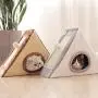 HELLEN Indoor Gates Small Cat Climbing Frame Summer Cat Scratch Board Cat Nest House Cat House Cat Bed Comfortable Villa Cats Grinding Claws Pet Toy Cat Toys Pet Bed Gray Size Optional 11.22