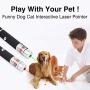 Interactive Cat Laser Toy Pen for Indoor Cats Dogs, 3 PCS Funny Dog Chaser Point Toys Indoor Playing Training Exercise, Green Red Violet Pet Puppy Kitten Tease Stick Handheld Clicker Wand for Teaching