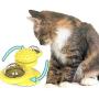 WWYM Spin Windmill Cat Toy, Multifunctional Funny Scratching Cat Hair Brush, Pet Molar Stick- Clean Tooth Brush,Yellow