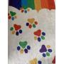 Catrageous Pet Memorial Blanket - Over The Rainbow Bridge Bereavement Gift for Dog or Cat Loss - with Comforting Heartfelt Sentiment and Colorful Pawprints