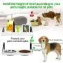BUYBAR Adjustable Raised Dog Bowls for Large Dogs Food and Water Height Wall Mounted Floating with Stand Shelf 2 Stainless Steel Elevated Pet Comfort Cat Feeding Bowl (Double, White) BUYBAR Adjustable Raised Dog Bowls for Large Dogs Food and Water Height Wall Mounted Floating with Stand Shelf 2 Stainless Steel Elevated Pet Comfort Cat Feeding Bowl (Double, White)