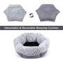 FURTIME Small Dog Bed & Cat Bed Soft Durable Pet Beds for Indoor Cats 18 Inch Detachable Machine Washable Calming Dog Bed Round Plush Cuddler Bed for Kitten and Puppy with Anti-Slip Bottom