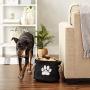 Bone Dry Pet Storage Collection Collapsible Bin, Small Round, Black