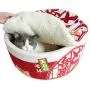 Foldable Cat Bed Pet House Contain Cushion, Instant Noodle Bowl Cat Nest with Lid, Non-Slip Soft Warm, Washable and Scratch-Resistant - for Cats and Small Dogs Foldable Cat Bed Pet House Contain Cushion, Instant Noodle Bowl Cat Nest with Lid, Non-Slip Soft Warm, Washable and Scratch-Resistant - for Cats and Small Dogs