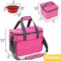 KOPEKS Dog Cat Pet Travel Bag Thermal Bag with Compartments Bowl and Drinker Foldable Travel Kit