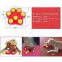 Winnii Multifunction Pet Bowl Feeder 7 Holes Dog Paw Educational Toys Puppy Puzzle Safety Plastic Dog Toy
