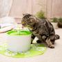 Anixl Automatic Pet Feeder Blue Flower Cat Electric Bowl Drinking Water Dispenser