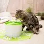 Anixl Automatic Pet Feeder Blue Flower Cat Electric Bowl Drinking Water Dispenser Anixl Automatic Pet Feeder Blue Flower Cat Electric Bowl Drinking Water Dispenser