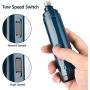 Orgerlike Dog Nail Grinder Upgrade Version，2-Speed Low Noise，USB Rechargeable Pet Nail Trimmer， paw Combing and Smoothing Gentle and Painless ，for Small and Medium Dogs and Cats，Navy Blue