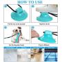 Suction Cup Dog Toy, Natural Rubber Puppy Training Teeth Cleaning Rope Chew Toys for Aggressive Chewers, Interactive Tug of War Treat Balls for Pet, Toothbrush Bone for Boredom Small Medium Large Dogs