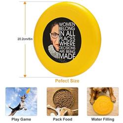 Pet Frisbee Flying Disc Dog Toy - Multifunction Women Belong in All Places Where Decisions are Being Made