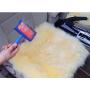 Sheepskin Rug Brush and Cleaner Pet Slicker Brush Fine Wire Rugs Brush to Remove Any Hidden Dirt Cats & Dogs CARDING Brush (M)
