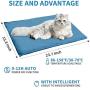 XIAOSKY Pet Heating Pad, Upgraded Electric Dog Cat Heating Pad, Temperature Timing Adjustable Pet Heated Blanket Bed, Waterproof Warming Cat Dog Bed mat Indoor 23.7''x15.8''