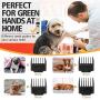 Dog Clippers Shaver Low Noise Pet Rechargeable Cordless Electric Quiet Hair Grooming Professional Trimmer Tool Set with Combs Brush Guides Scissors Nail Kits for Dogs Cats Pets Animals