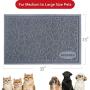Pet Feeding Mat for Food and Water Large Size(35'' X 23''), Non-Slip Waterproof Dog Food Mat, Easy to Clean Dog Bowl Mat, Unique Star Pattern
